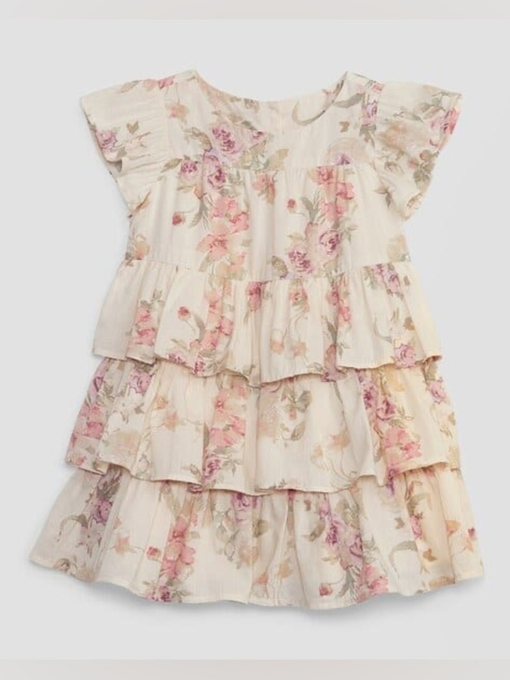 Gap x LoveShackFancy Toddler Tiered Floral Dress Birch Size 3